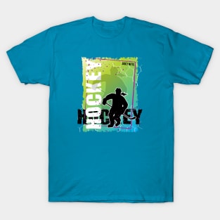 Abstract Women's Hockey Player T-Shirt